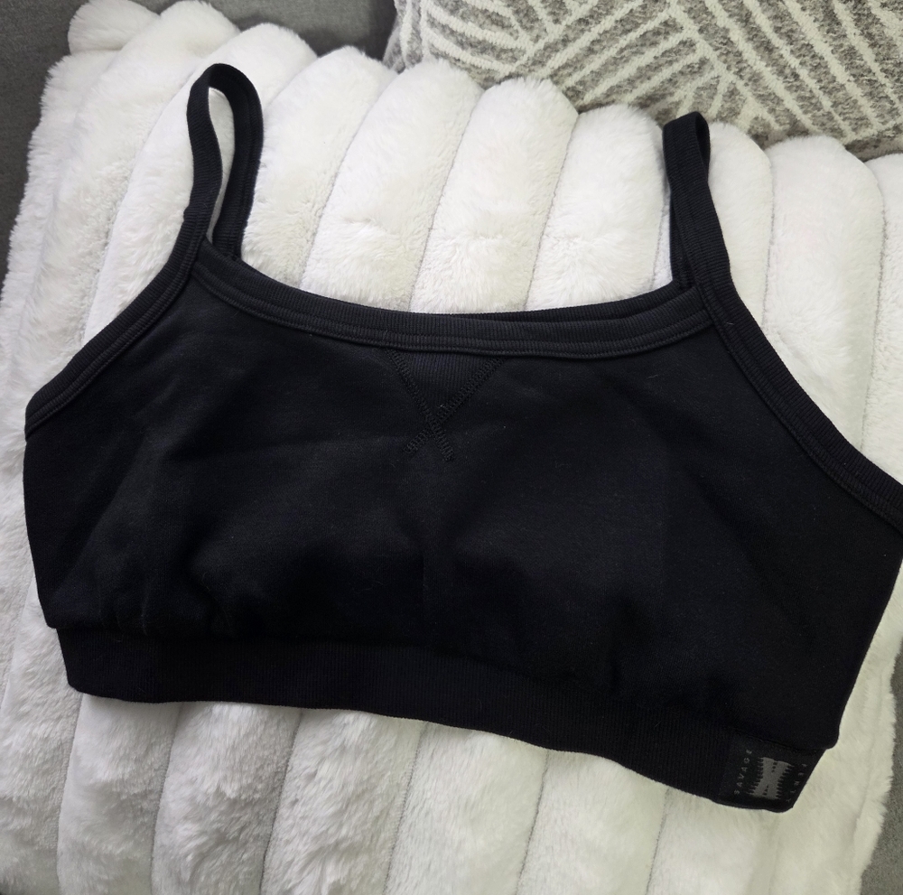 Savage X‎ Fenty Essesential Bralette XL Black Caviar